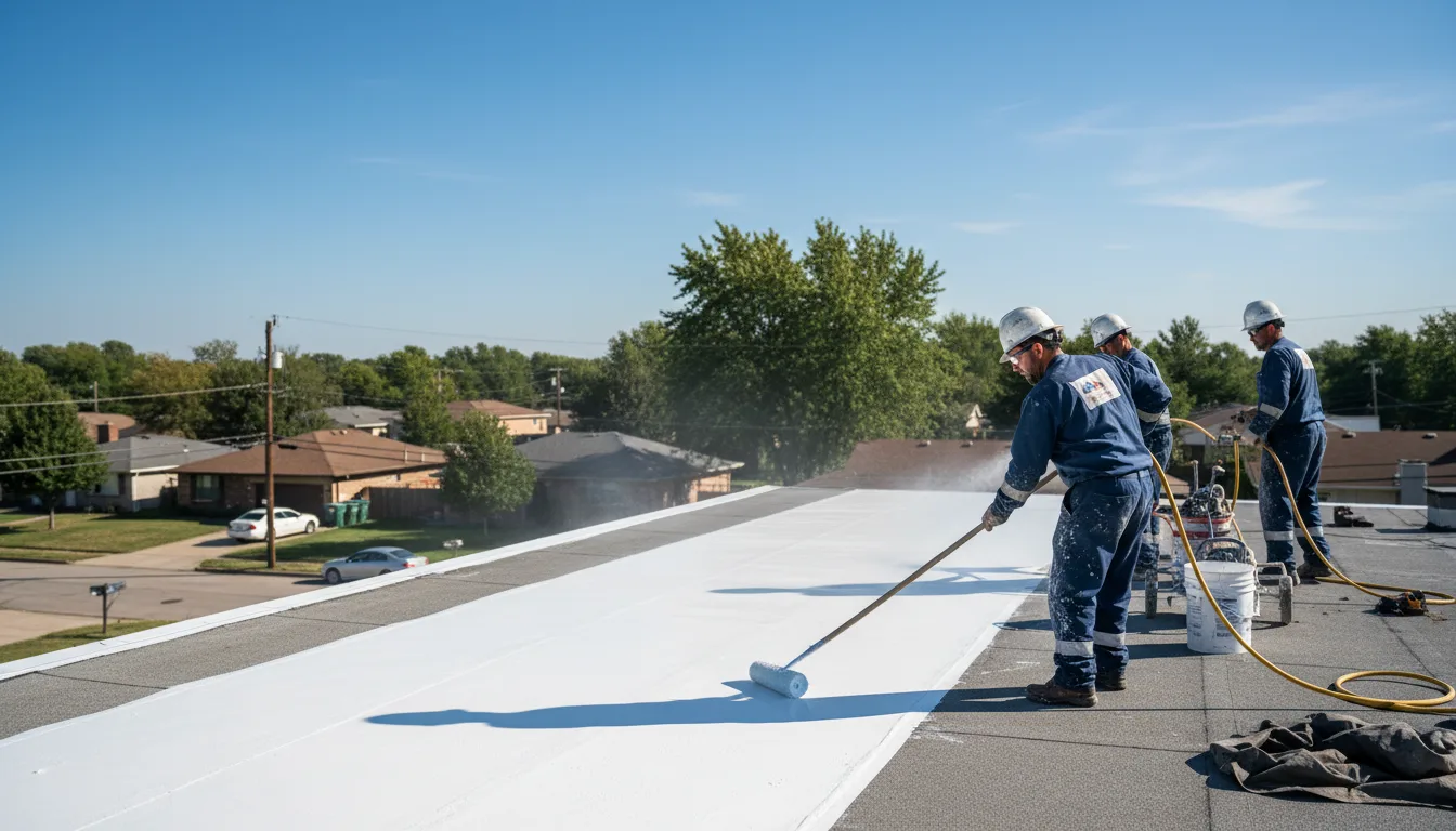 Commercial roof coating in Sealy, TX near me